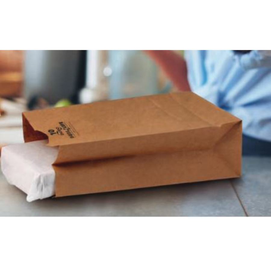 18410 Duro Hilex Poly Standard Kraft Self Opening Style Grocery Bag, 10# size, 35 Pound 